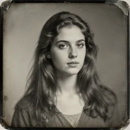 young beautiful woman, old vintage photography, damaged illustration, daguerreotype, archive, film artifacts, scratches, tears, hyperrealistic, ultra detailed