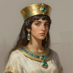 akkadian empress, d & d, fantasy, highly detailed, portrait, digital painting, trending on artstation, concept art, sharp focus, illustration, art by artgerm and greg rutkowski and magali villeneuve