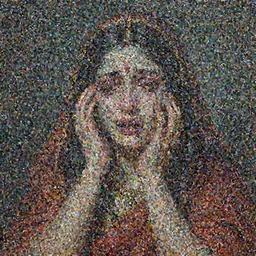 A cinematic crying portrait of the Hindu Muslim demon goddess of grief despair sorrow, by Bernie Wrightson, by Wayne Barlowe, by Paul Lehr, by Bruce Pennington, by Zdzisław Beksiński, by HR Giger, oil on canvas, masterpiece, trending on artstation, featured on pixiv, cinematic composition, astrophotography, dramatic pose, beautiful lighting, sharp, details, details, details, hyper-detailed, no frames, 8K