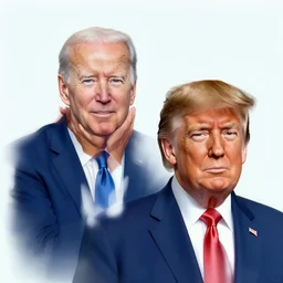a hybrid between joe biden and donald trump