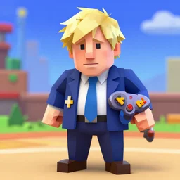Boris Johnson nintendo 64 ingame screenshot, by Miyamoto, low polycount, volumetric lighting, prerendered graphics