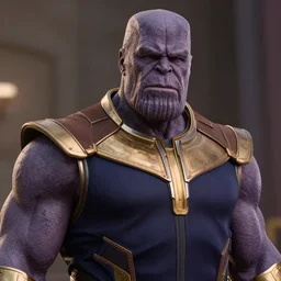 a picture of thanos who looks like bruce campbell, infinity wars, ultra realistic, 4 k, ultra high def