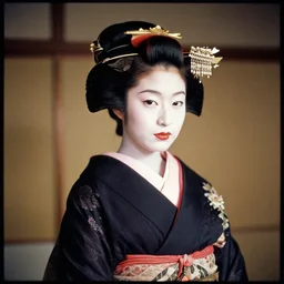 Portrait Photograph of a Japanese Geisha Ilford SFX Infrared 200