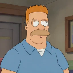 realistic portrait of Hank Hill