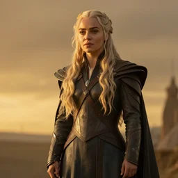 daenerys targaryen painted by stjepan sejic, golden hour cinematic
