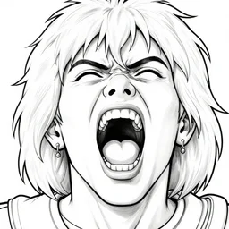 apollo screaming face close up coloring pages