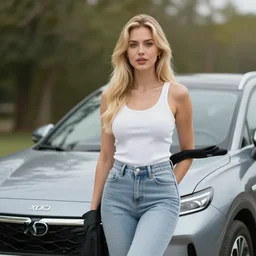 blonde woman, XF IQ4, 14mm, f/1.4, ISO 200, 1/160s, 8K, RAW, photography