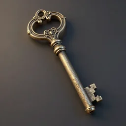ornate skeleton key : : 8 k, quixel megascans, photorealism, cgi, digital concept art, redshift render, physically based rendering, cinematic, filmic