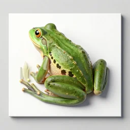 frog dissected on to white cardboard, octane render