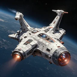 space ship, science fiction art, digital art