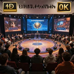 Video game tournament. Painting by Rembrandt. Cinematic, Award winning, ultra high resolution, intricate details, UHD 8K