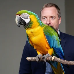John Oliver as a parrot, photograph
