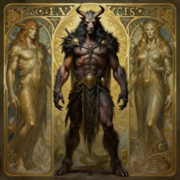 a detailed full body portrait of robert englund as a lycaon, by greg rutkowski and justin gerard, digital art, monstrous, art nouveau, baroque style, realistic painting, very detailed, fantasy, dnd, character design, trending on artstation