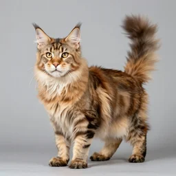 profile of a tan maine coon bold natural colors masterpiece trending on artstation photograph