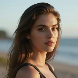 a portrait of a young beautiful australian lady, highly detailed, cinematic lighting, hyperrealistic, 4 k, digital art