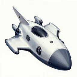 smooth design spaceship, graphic novel