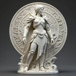 3 d octane render, ultra photorealistic, 8 k hyper detailed image unreal engine, a beautiful of a mystic esoteric robot pose roman samourai cyberpunk, organic ceramic white on the art contemporary art alphonse mucha