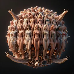 planet made of billions of women with buttcheeks, artstation, craig mullins and j scott campbell, kaiju snails, rim lighting, sharp details, intricate, award - winning