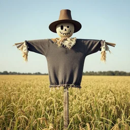 human scarecrow