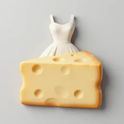 dress designed in the shape of a piece of cheese