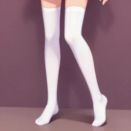 anime barbie in white stockings