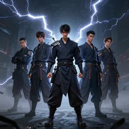 character concept, wide angle, full body, symmetrical centralized, young man with dark ninja clothes. detailed, high quality, dynamic lightning, fantasy, scenematic. artwork by artgerm, wlop, alex ross, greg rutknowski, alphonse mucha