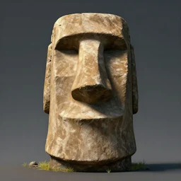 giga chad face Easter island head