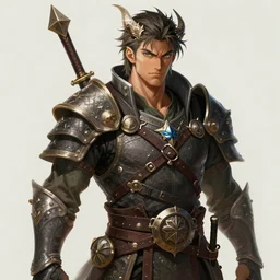 A realistic anime portrait of a dnd male dragonborn warrior, digital painting, by Stanley Artgerm Lau, Sakimichan, WLOP and Rossdraws, digtial painting, trending on ArtStation, SFW version