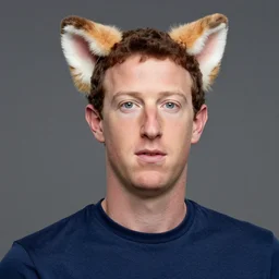 photo of mark zuckerberg with neko ears