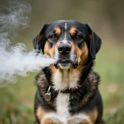 dog vaping