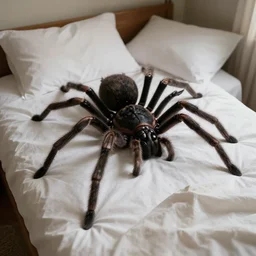 POV: You wake up with a massive spider on your bed