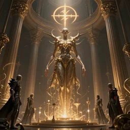 ultra realist intricate lilith summoned infernal glyph, art style greg rutkowski, craig mullins, mohrbacher, zaha hadid, hiraku tanaka, exuberant, elite, elegant, extravagant, cgsociety, ambient key art, octane rendering, unreal engine, weta digital, structures ray tracing