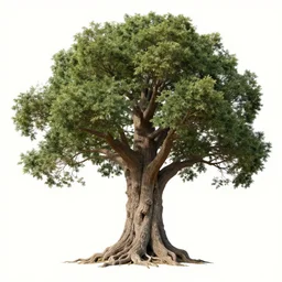 a detailed portrait of a ancient tree