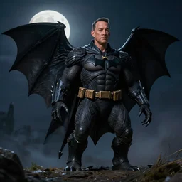 tom hanks as a man - bat creature, moonlit night, fantasy, wide angle, 8 k, high definition, insanely detailed, intricate, elegant, professionally retouched, soft lighting, art by artgerm and wlop