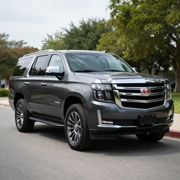 High quality photograph of Escalade car parked