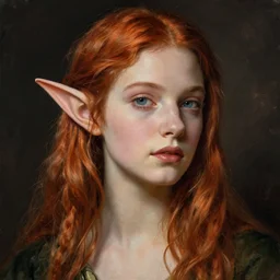 Portrait of a beautiful elf by Rachel Walpole