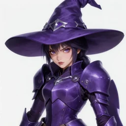 close up portrait of a beautiful witch hunter in smooth purple sci - fi armor, elegant, intense, an ultrafine hyperdetailed illustration by kim jung gi, irakli nadar, intricate linework, sharp focus, bright colors, octopath traveler, final fantasy, unreal engine 5, global illumination, radiant light