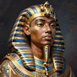 kanye west as pharaoh portrait art hd