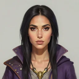 masterpiece head-on symmetrical centered painted portrait, Maya Ali as D&D sorcerer, Borderlands art style, wearing wizard robes, elegant, tarot card background, in the style of ROSSDRAWS and Ruan Jia and Ross Tran and Alphonse Mucha and Ayami Kojima and Charlie Bowater and Karol Bak and Jean Delville, pixar, maya engine, splash comics, global illumination lighting, rich bright colours