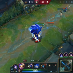 Screenshot of sonic on top lane, league of legends