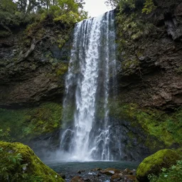 an elven waterfall building by j. r. r. tolkien