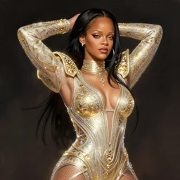 portrait of apex legends rihanna, intricate, elegant, glowing lights, highly detailed, digital painting, artstation, glamor pose, concept art, smooth, sharp focus, illustration, art by artgerm and greg rutkowski, artey freytag