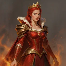 queen of fire willa holland, highly detailed, digital painting, artstation, concept art, smooth, sharp focus, illustration