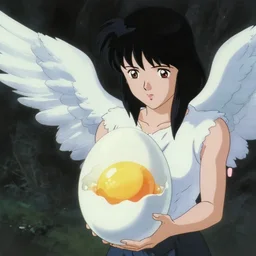 a screenshot of cult classic film angels egg, japanese director mamoru oshii, vintage anime