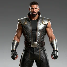 Drake as a Mortal Kombat character, digital art, Trending on Art Station, 8k,