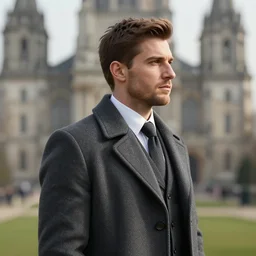 a 🏛️  wearing a formal overcoat, portait photo profile picture, hyperrealistic concept art, octane render, unreal engine 5, digital art hi