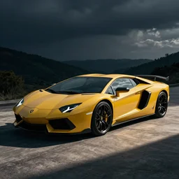a honda civic in the shape of lamborghini huracan car, car photography, car design
