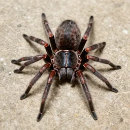 depth map of spider crawling in our direction