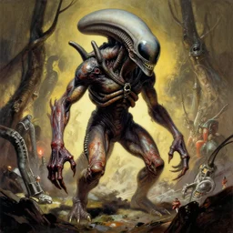 alamut the thing 1 9 8 2 creature monstr john carpenter by stanley artgerm lau, wlop, the thing alien assimilation, metamorphose, rossdraws, frank frazetta, andrei riabovitchev, marc simonetti