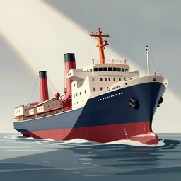 an illustration of a sinking ship that looks like old trafford